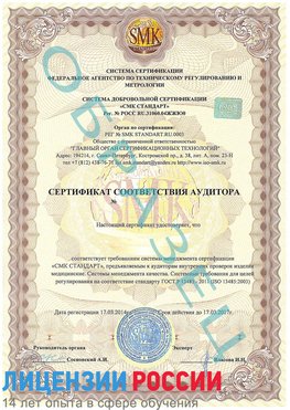 Образец сертификата соответствия аудитора Романовская Сертификат ISO 13485